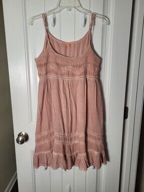 Candie's Peach Pink Lightweight Sundress. Size L.  Label is hard to read brand.